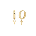 Drop Initial Gold Huggie